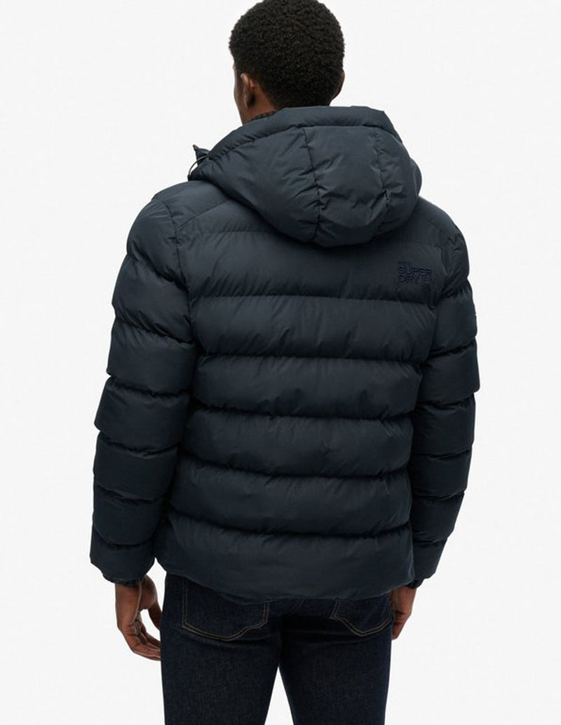 Plumas Superdry con Capucha Sports Azul Hombre