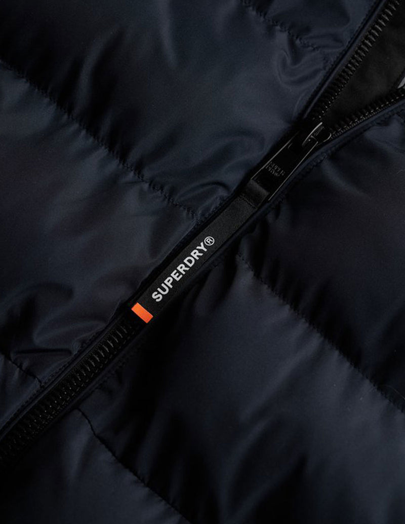 Plumas Superdry con Capucha Sports Azul Hombre