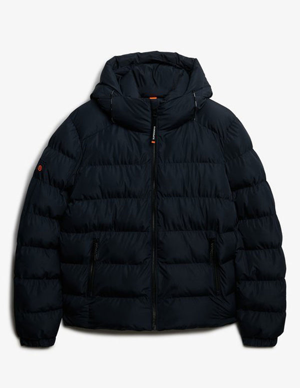 Plumas Superdry con Capucha Sports Azul Hombre