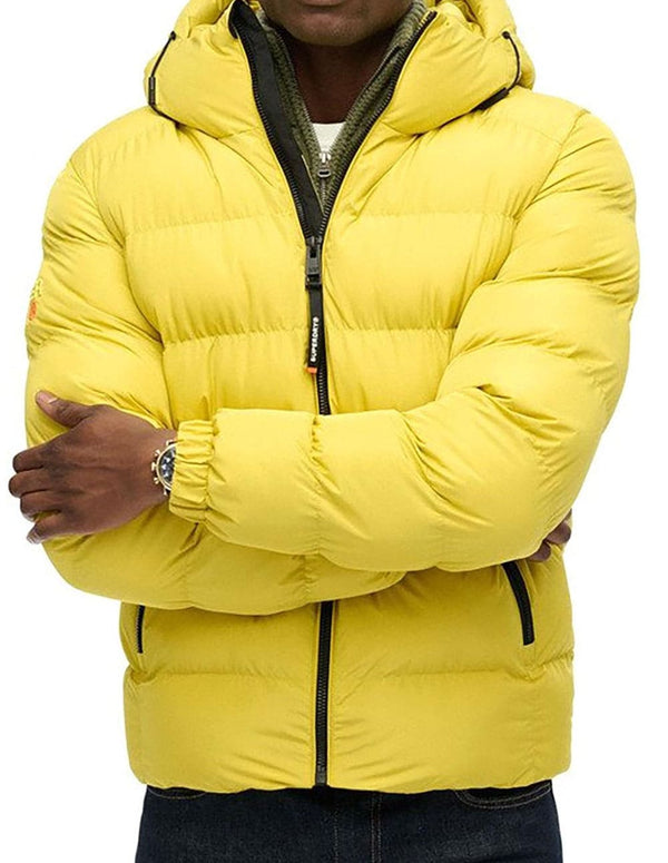 Plumas Superdry con Capucha Sports Amarillo Hombre