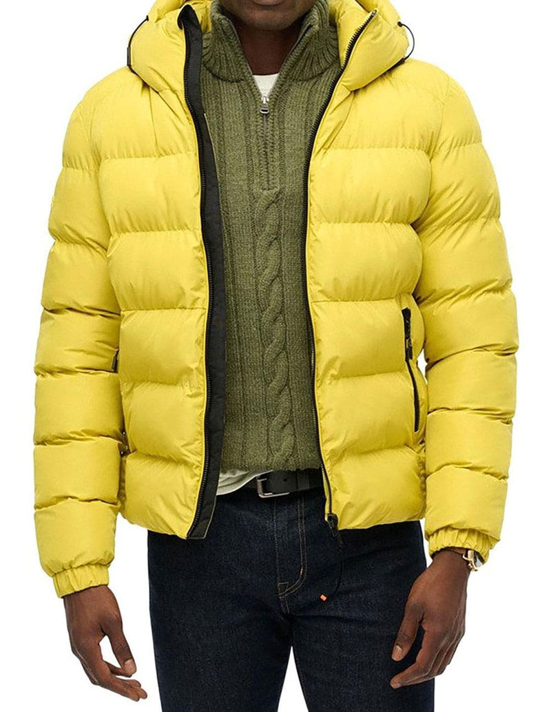 Plumas Superdry con Capucha Sports Amarillo Hombre