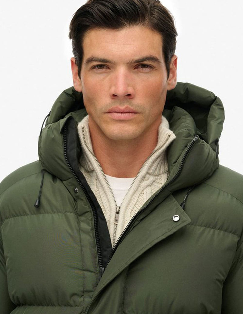 Plumas Superdry Largo Verde Hombre