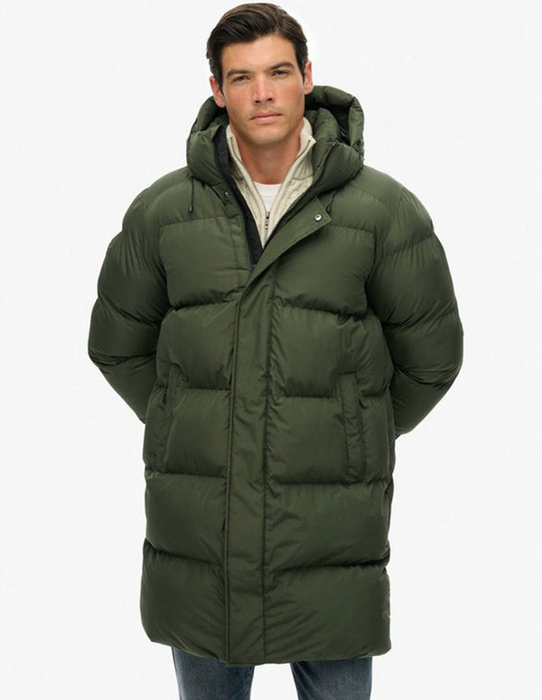 Plumas Superdry Largo Verde Hombre