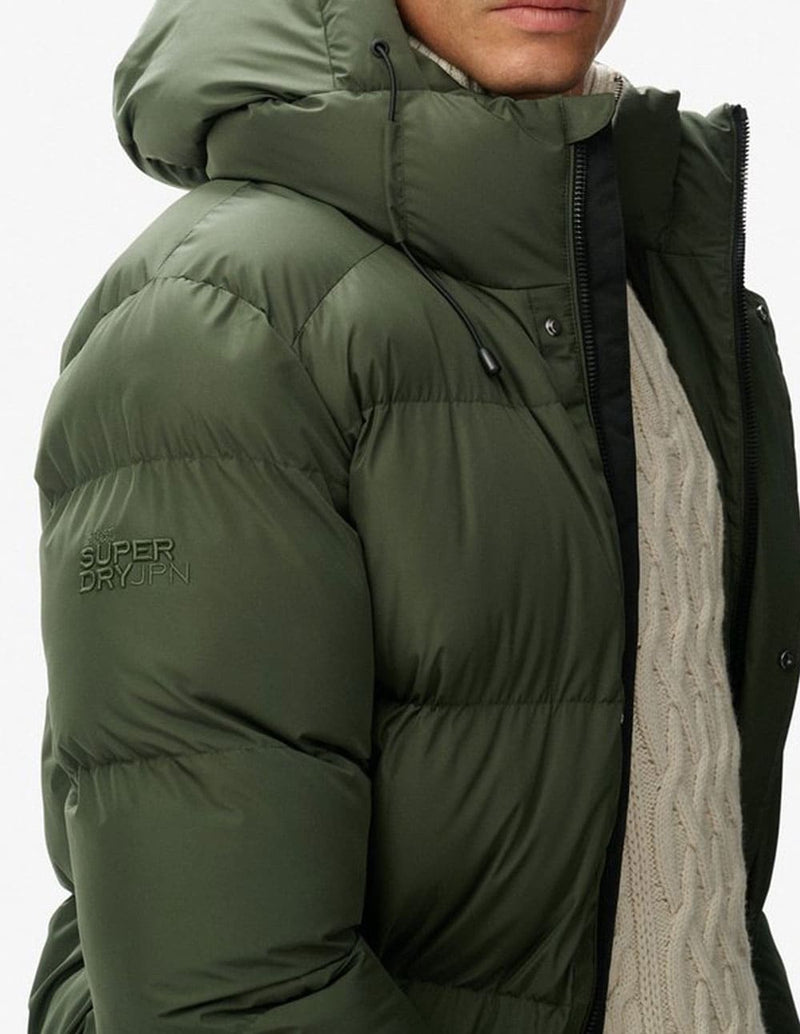 Plumas Superdry Largo Verde Hombre