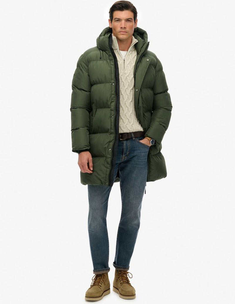 Plumas Superdry Largo Verde Hombre