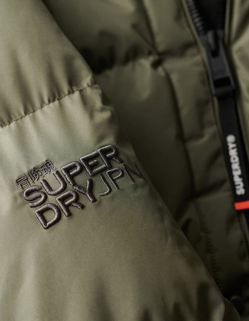 Plumas Superdry Largo Negro Hombre