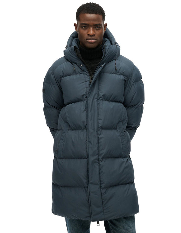 Plumas Superdry Largo Azul Hombre