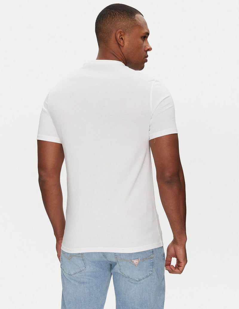 Camiseta GUESS con Logo Blanca Hombre
