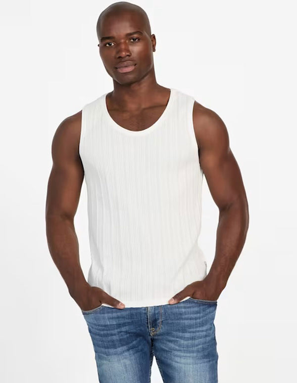 Camiseta GUESS Eco Textured Blanca Hombre
