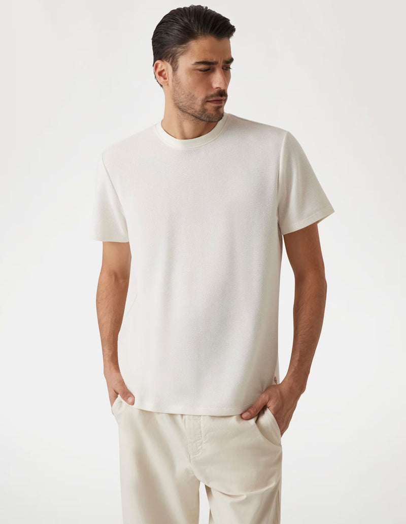 Camiseta GUESS de Punto Elástica Beige Hombre