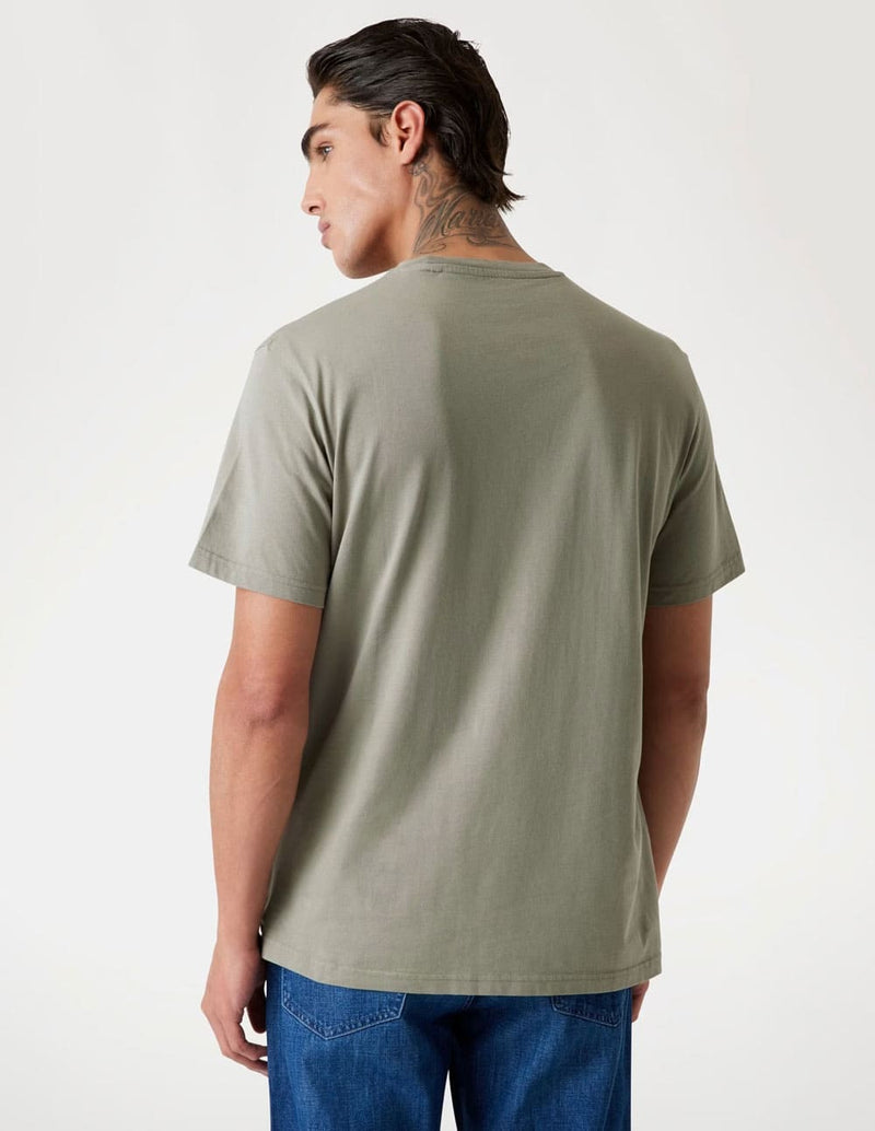 Camiseta GUESS con Logo Verde Hombre
