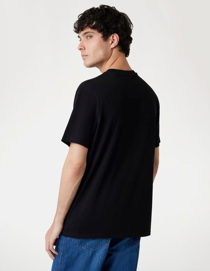 Camiseta GUESS con Logo Negra Hombre