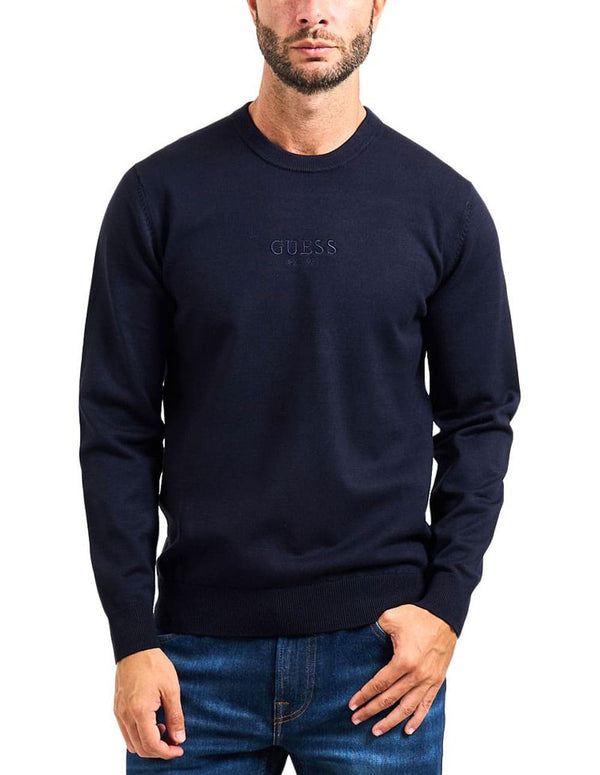 Jersey GUESS con Logo Azul Marino Hombre