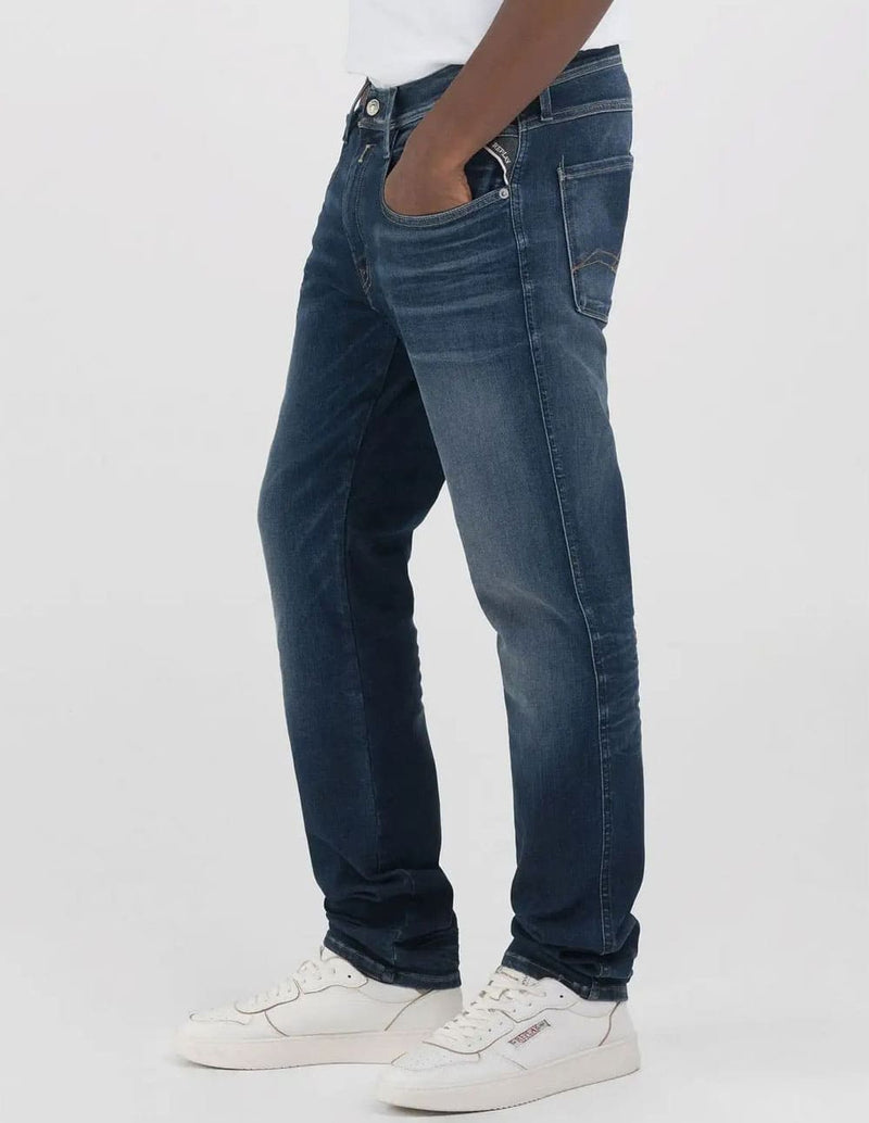 Pantalón Vaquero Replay Slim Fit Anbass Azul Hombre