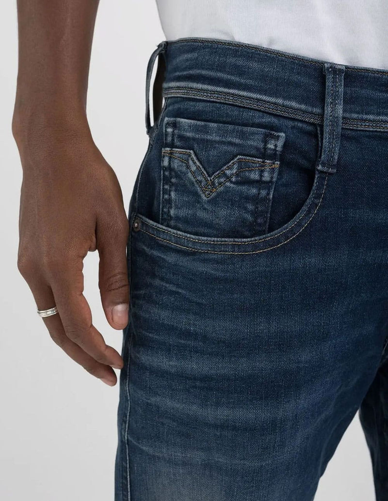 Pantalón Vaquero Replay Slim Fit Anbass Azul Hombre