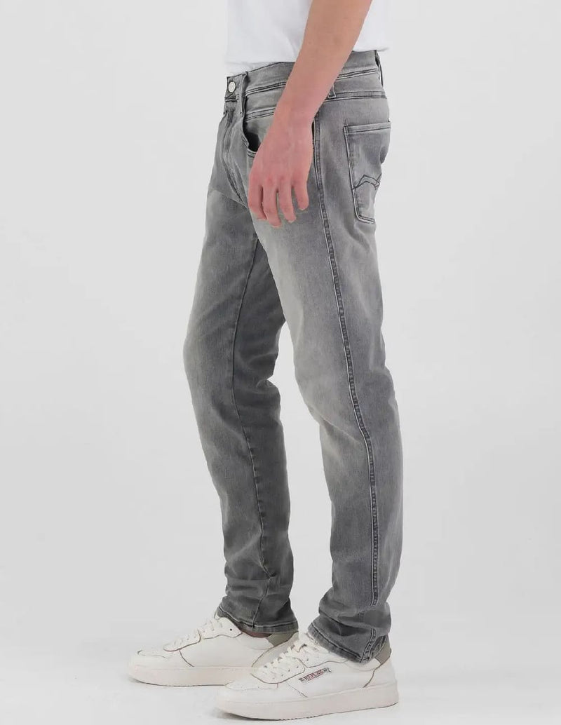 Pantalón Vaquero Replay Slim Fit Anbass L 32 Gris Hombre