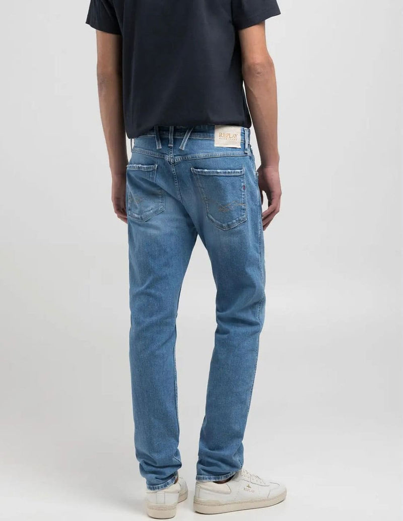 Pantalón Vaquero Replay Slim Fit Anbass Azul Hombre