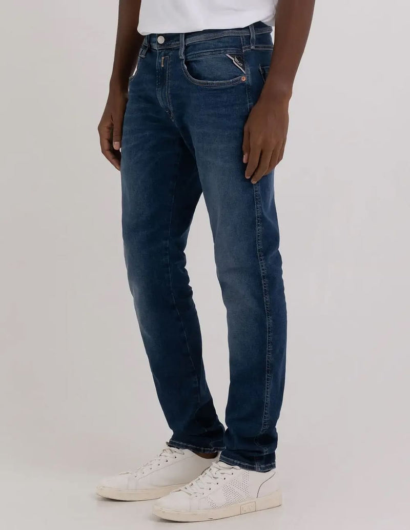 Pantalón Vaquero Replay Slim Anbass Largo 32 Azul Hombre