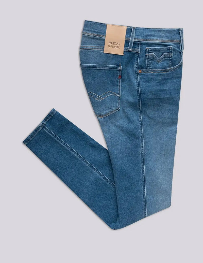 Pantalón Vaquero Replay Slim Anbass Azul Hombre