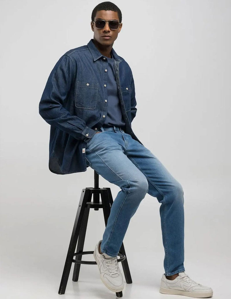Pantalón Vaquero Replay Slim Fit Anbass Eco Plus Azul Hombre