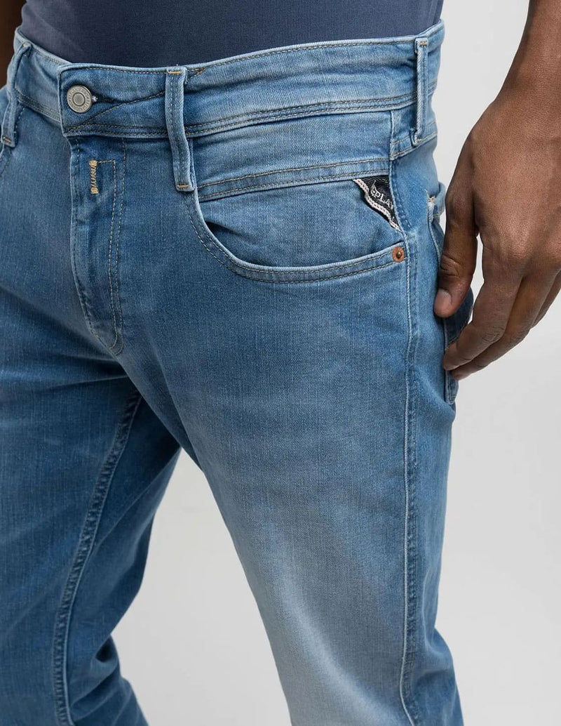 Pantalón Vaquero Replay Slim Fit Anbass Eco Plus Azul Hombre