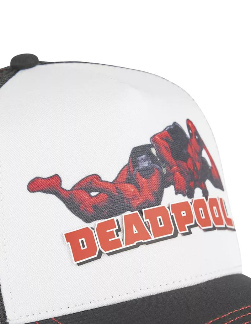 Gorra Capslab Deadpool Blanca y Negra Unisex