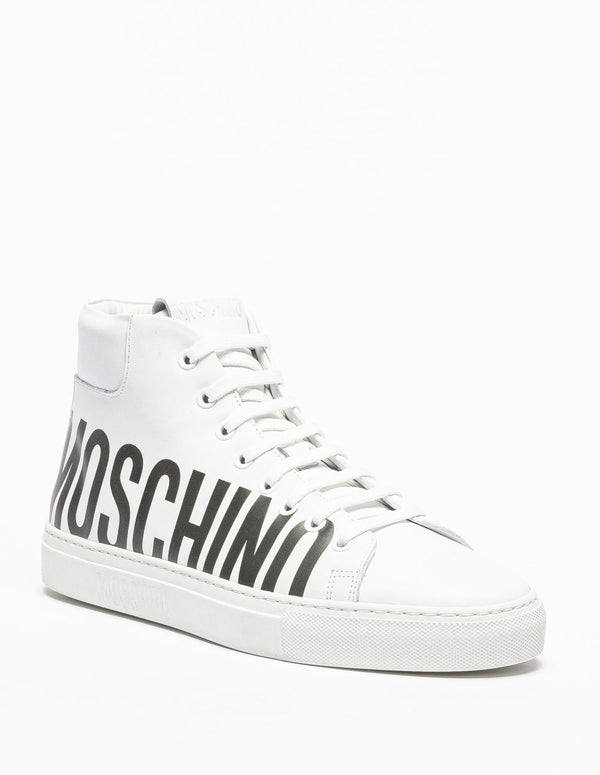 Moschino Couture with Logo Black and White Mens
