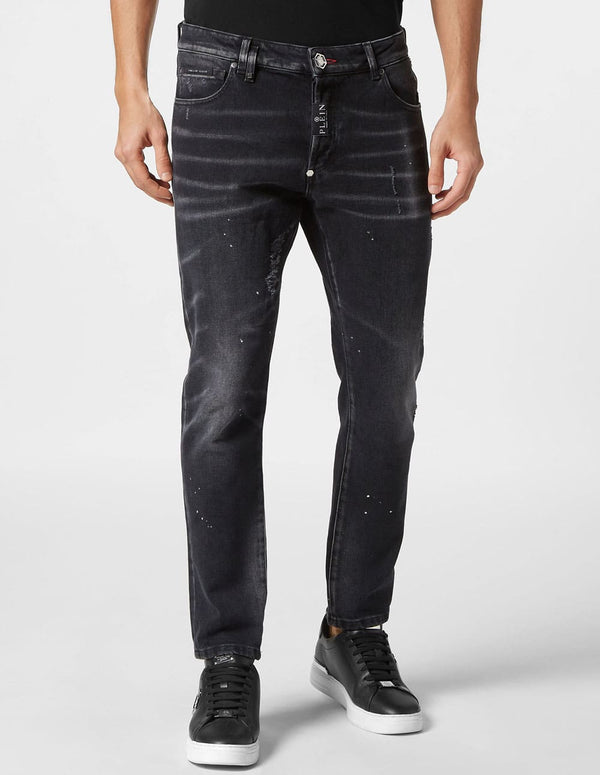 Pantalón Philipp Plein Skinny Fit Negro Hombre