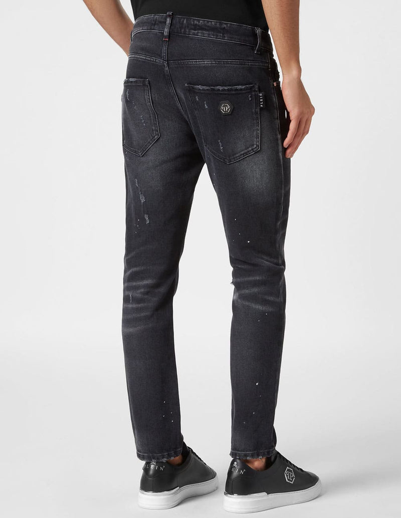 Pantalón Philipp Plein Skinny Fit Negro Hombre