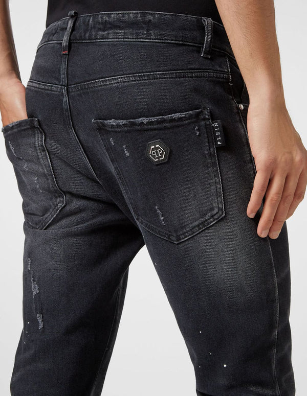 Pantalón Philipp Plein Skinny Fit Negro Hombre