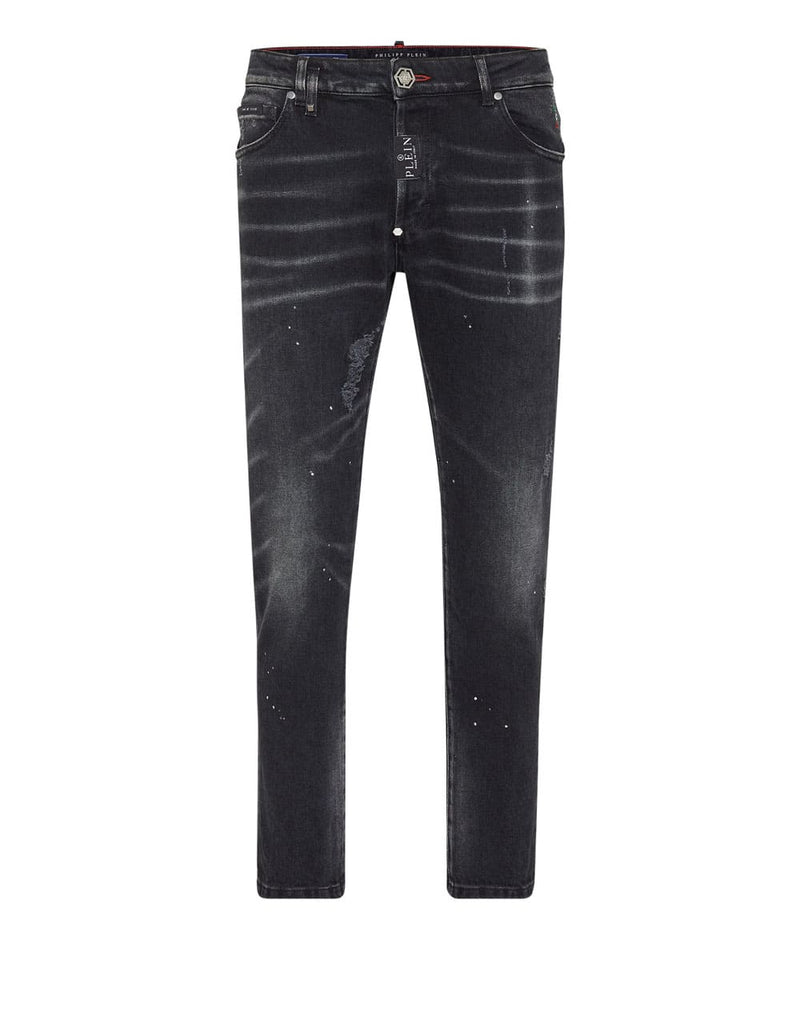 Pantalón Philipp Plein Skinny Fit Negro Hombre