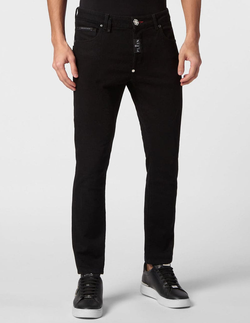 Pantalón Philipp Plein Skinny Fit Negro Hombre