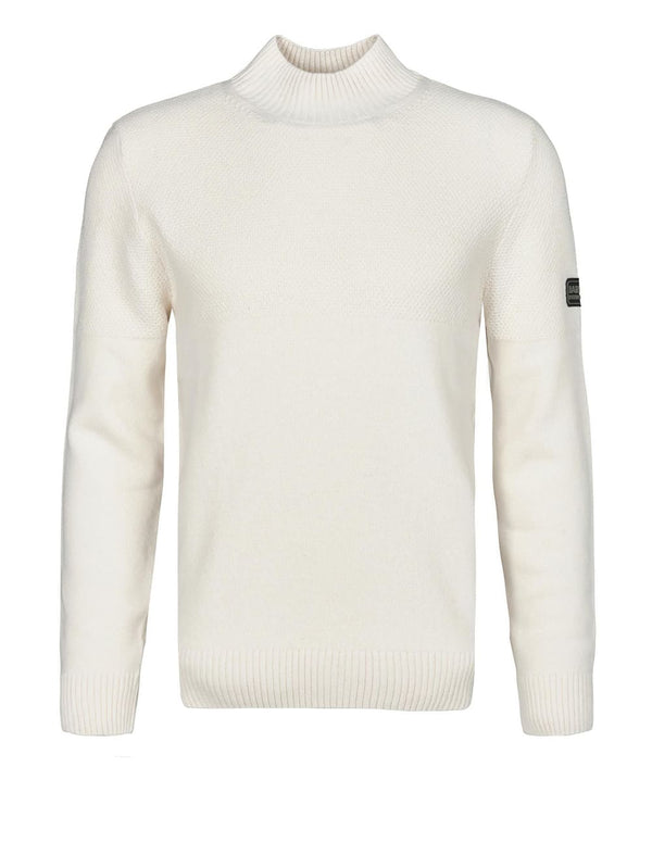 Jersey Barbour Timer Turtleneck Blanco Hombre