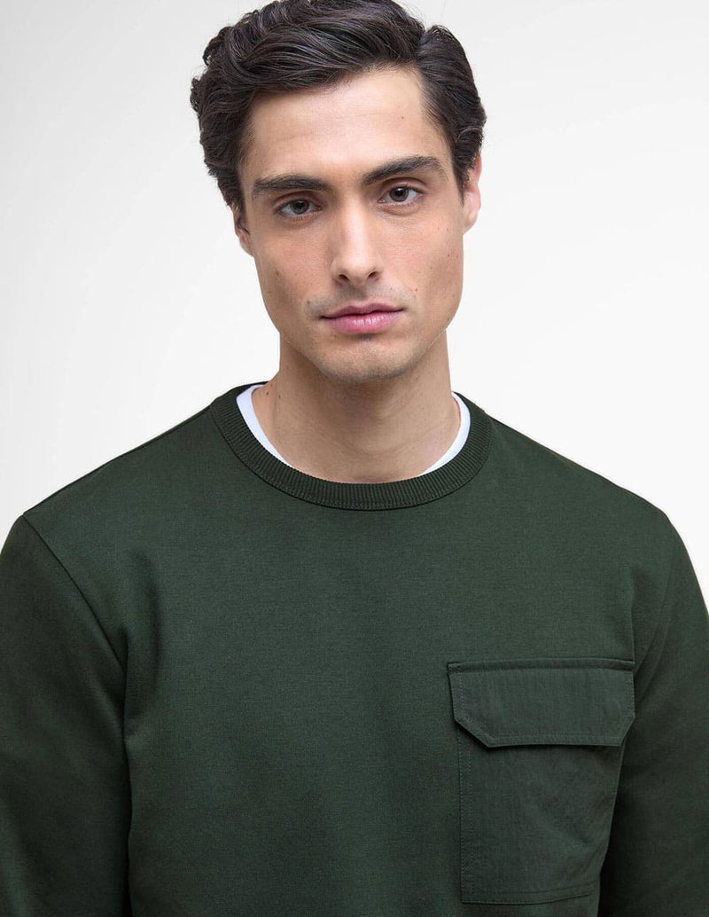 Sudadera Barbour Ilford Interlock Verde Hombre