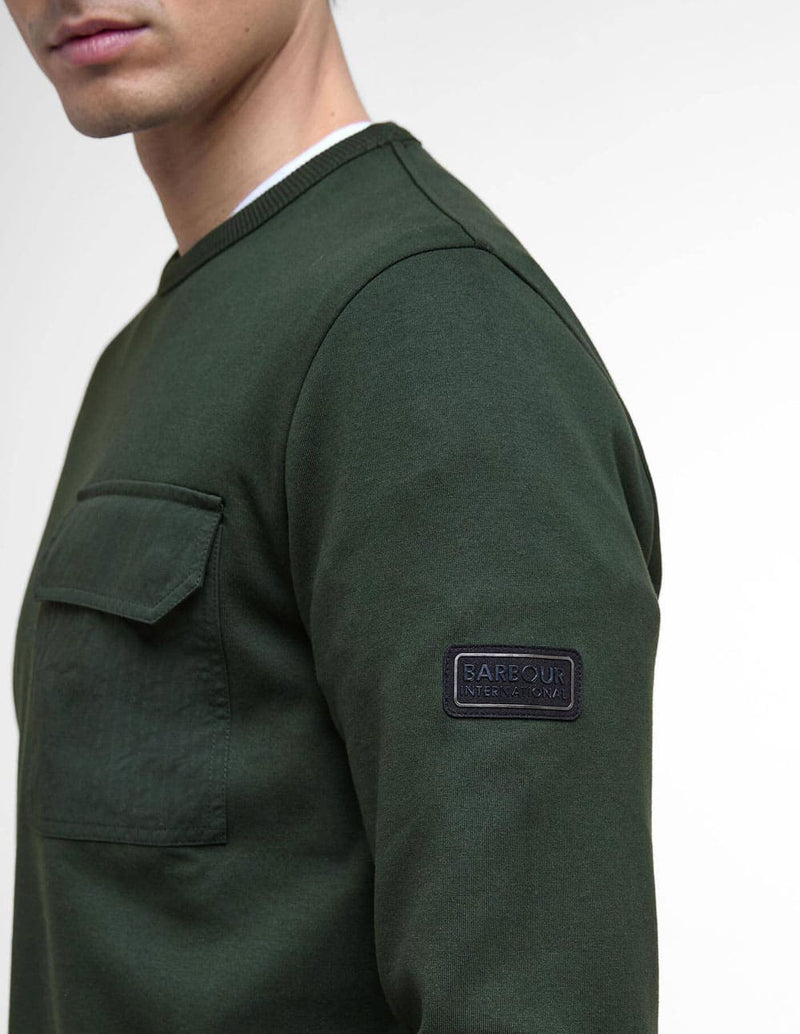 Sudadera Barbour Ilford Interlock Verde Hombre