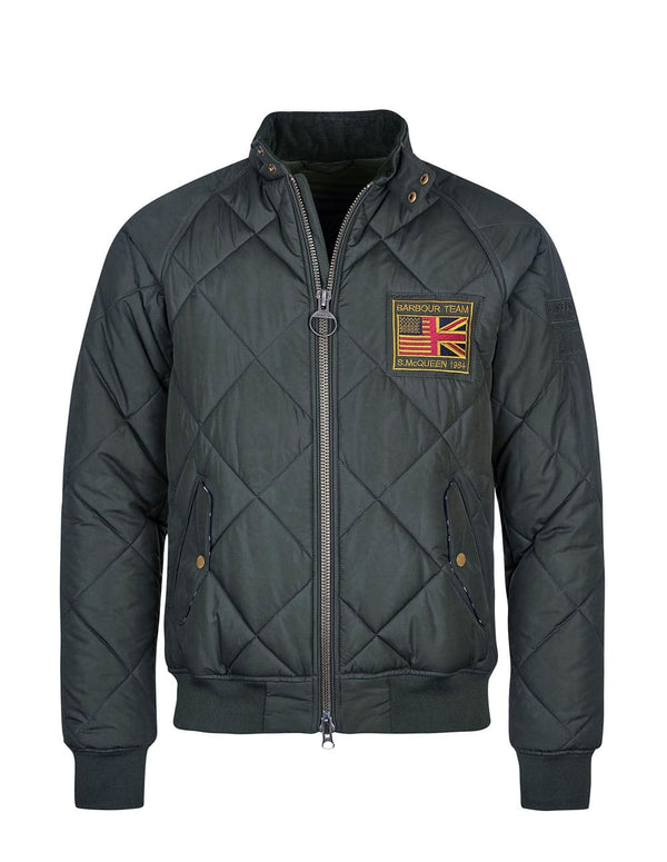 Chaqueta Barbour Merchand Quilted Gris Hombre