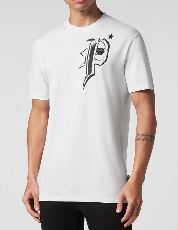 Camiseta Philipp Plein con Logo Blanca Hombre