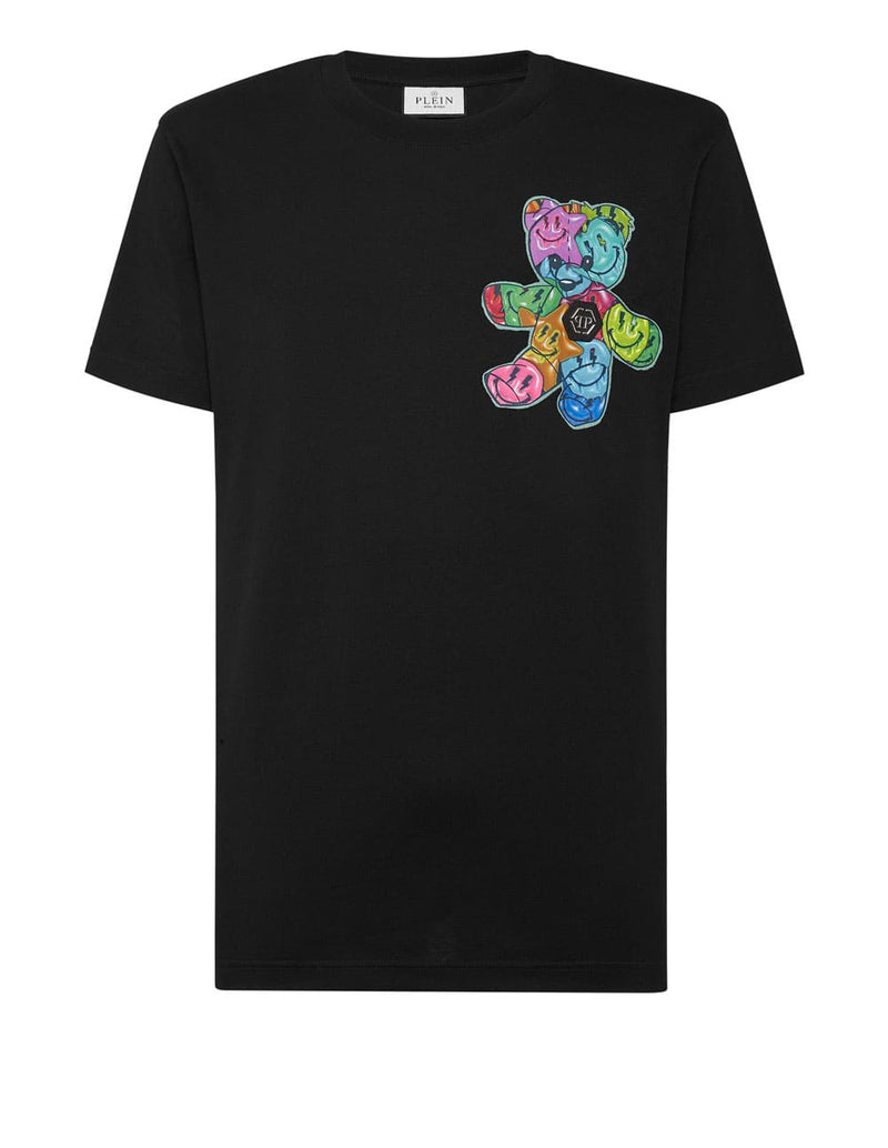 Camiseta Philipp Plein Happy Teddy Negra Hombre