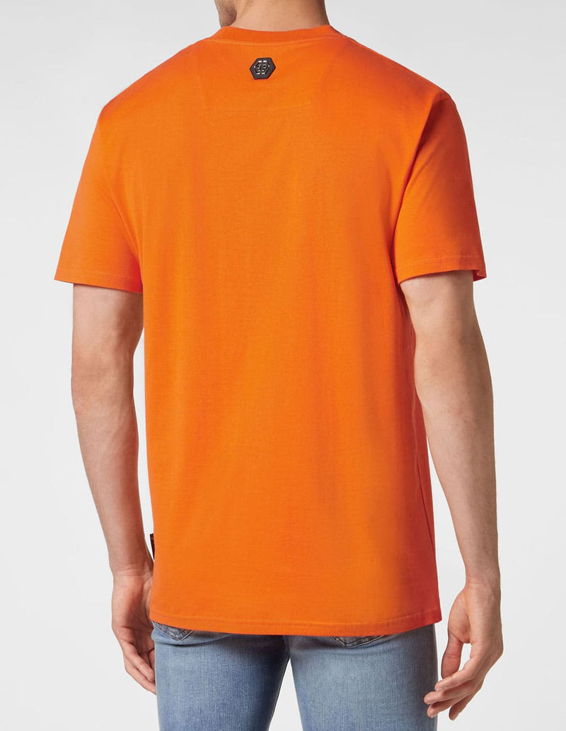 Camiseta Philipp Plein Coin Naranja Hombre