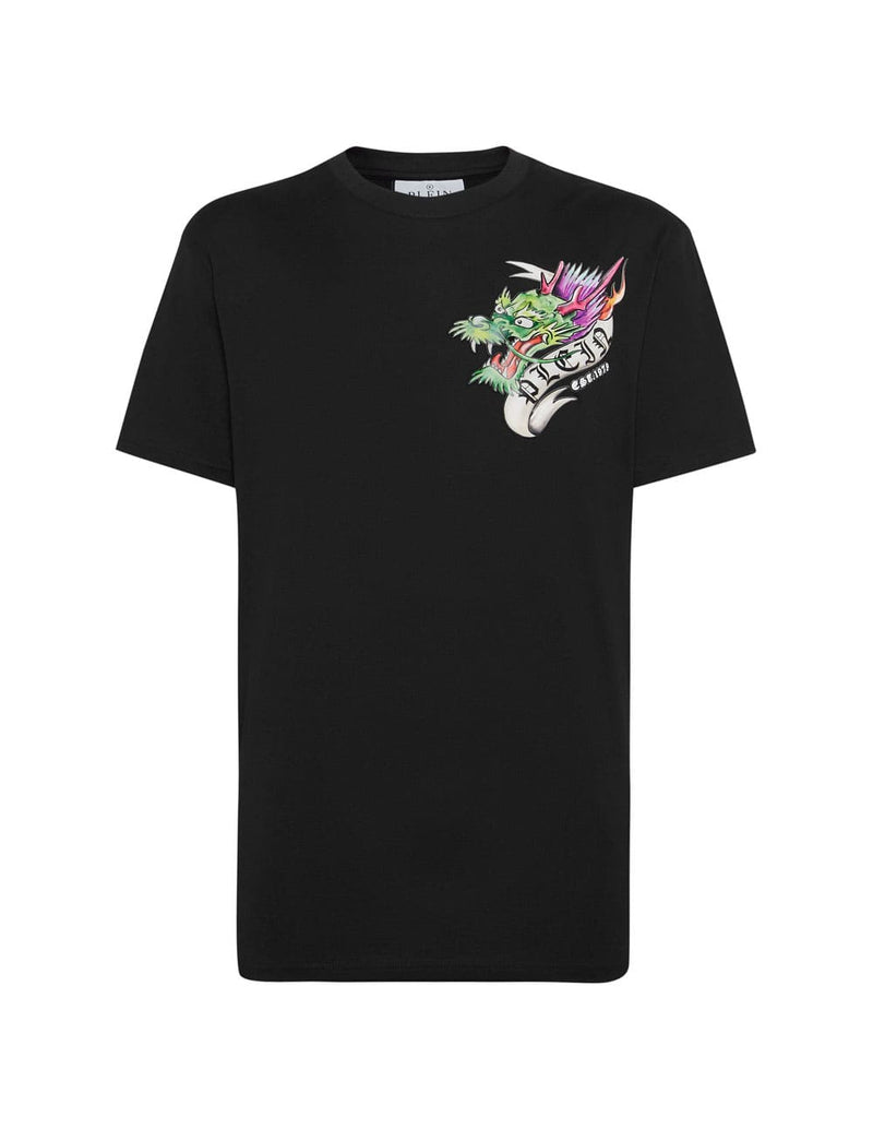 Camiseta Philipp Plein Dragon Negra Hombre