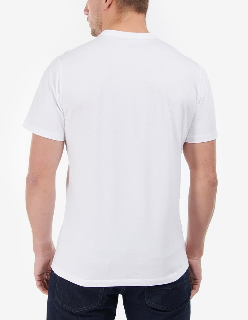 Camiseta Barbour Radock Pocket Blanca Hombre