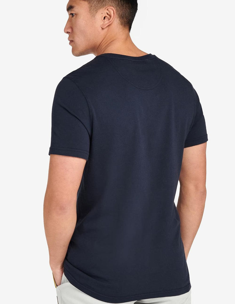 Camiseta Barbour Essential Large Logo Azul Marino Hombre