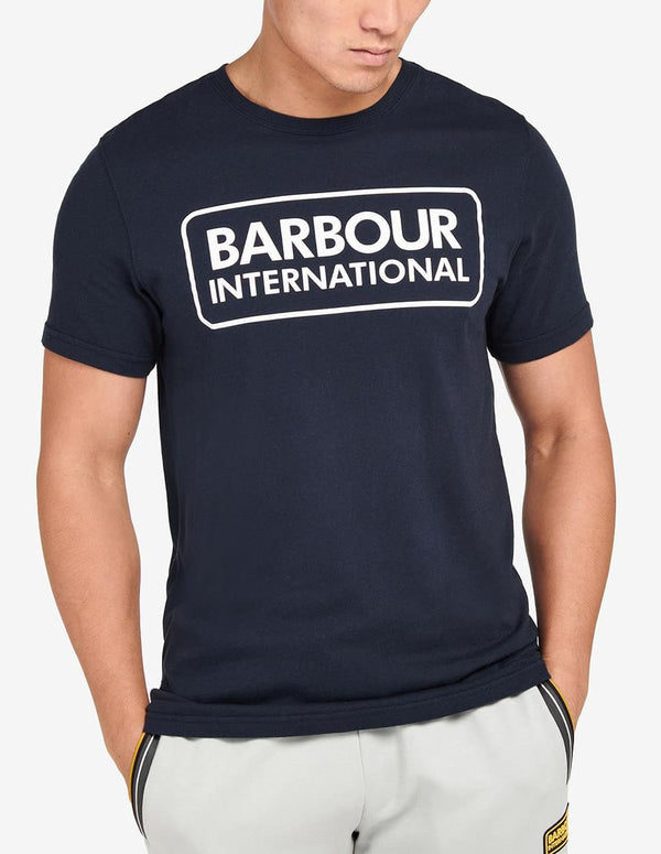 Camiseta Barbour Essential Large Logo Azul Marino Hombre