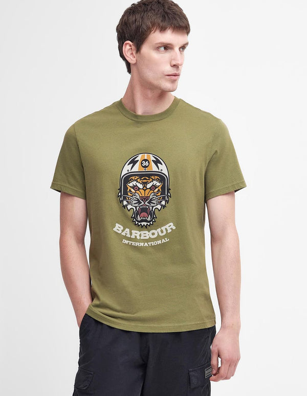 Camiseta Barbour Socket Graphic Verde Hombre