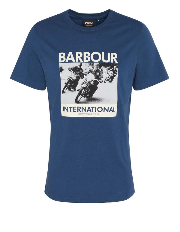 Camiseta Barbour Chisel Graphic Azul Hombre