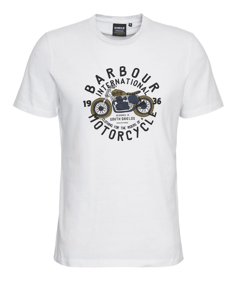 Camiseta Barbour Spirit Graphic Blanca Hombre