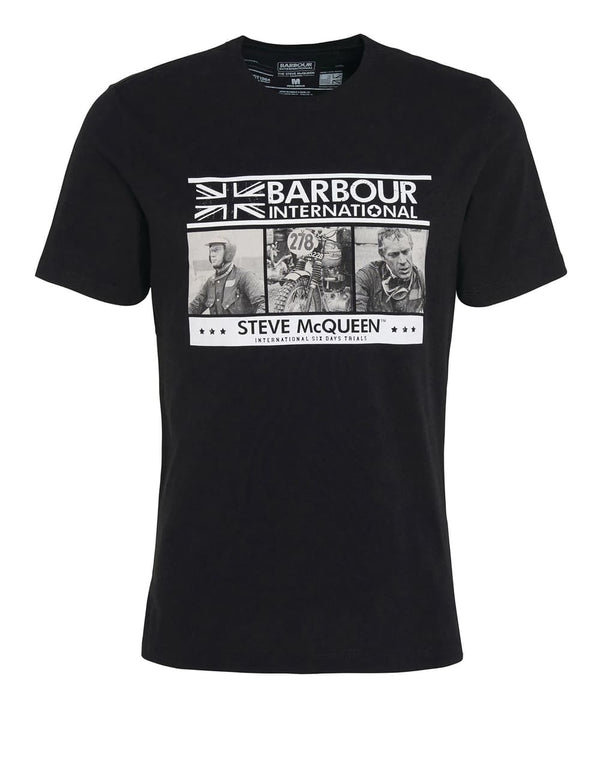 Camiseta Barbour Charge Negra Hombre