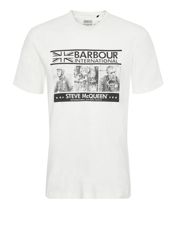Camiseta Barbour Charge Blanca Hombre