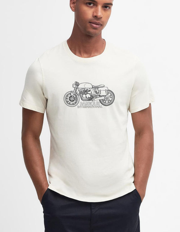 Camiseta Barbour Colgrove Moto Gris Hombre