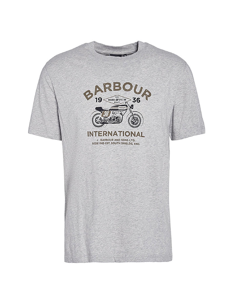 Camiseta Barbour Cafe Graphic Gris Hombre